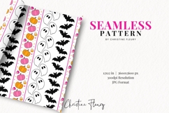 Preppy Cute Halloween Pattern | Cute Halloween Digital Paper Product Image 2