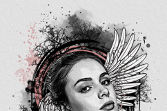 Urban Mixed Media Art Watercolor Splatter Product Image 7