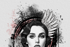 Urban Mixed Media Art Watercolor Splatter Product Image 9