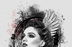 Urban Mixed Media Art Watercolor Splatter Product Image 10