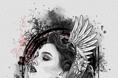 Urban Mixed Media Art Watercolor Splatter Product Image 11