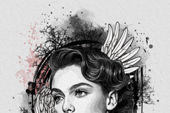 Urban Mixed Media Art Watercolor Splatter Product Image 6