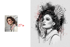 Urban Mixed Media Art Watercolor Splatter Product Image 5