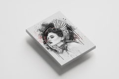 Urban Mixed Media Art Watercolor Splatter Product Image 2