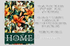 Mix Color Lily Flowers 12x18 Welcome Home Garden Flag Design Product Image 2