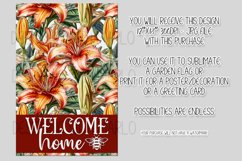 Mix Color Lily Flowers 12x18 Welcome Home Garden Flag Design Product Image 2