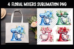 Floral Mixers Sublimation Clip Art I Watercolour PNG Product Image 1