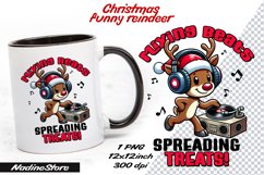 Funny Christmas reindeer BUNDLE Sublimation PNG. Product Image 11