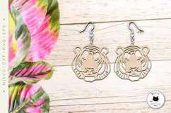 Jungle & Safari Animal Earrings Laser Cut Files Product Image 6