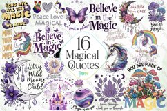 Magical Quotes Sublimation Clipart Product Image 1