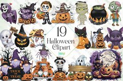 Halloween Clipart Sublimation Product Image 1