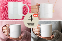 Four mug mockup Product Image 1