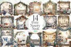 Cozy Nusery Nook Sublimation Clipart Product Image 1