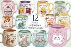 Cute Valentines Coffee Mugs Sublimation Product Image 1