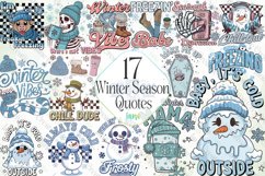 Winter Season Quotes Sublimation Product Image 1