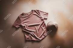 Rose shirt knit cap mockup apparel Product Image 1
