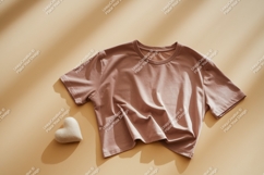 Rose T Shirt Heart Mockup t-shirt fabric Product Image 1