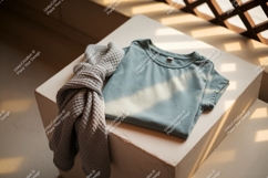 Blue T Shirt Grey Blanket image Product Image 1