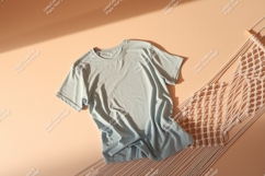 Light blue t shirt mockup clothing apparel Product Image 1