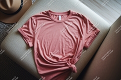 Rose pink t shirt mockup image Product Image 1
