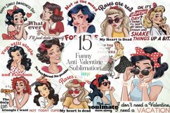 Funny Anti-Valentine Sublimation Clipart Product Image 1