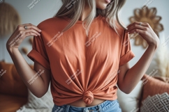 Terracotta tee mockup t-shirt apparel Product Image 1