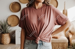 Dusty rose t shirt mockup image Product Image 1
