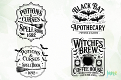 Halloween Vintage Sign SVG Product Image 1