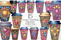 Luxury Sparkling Diamante Coffee Cup Product Image 1
