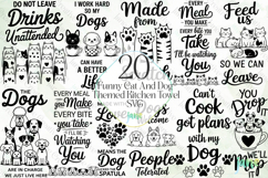 Funny Cat And Dog Themed Kitchen Towel Bundle Product Image 1