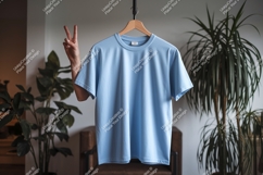 Light blue t shirt peace sign clothing apparel Product Image 1