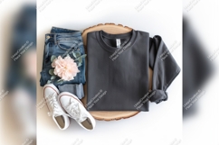 Gray Tshirt Mockup Flat Lay Clothing Design Product Image 1