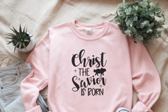 Christian Christmas SVG file, Christ the Savior Is Born Product Image 3