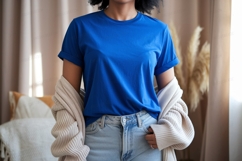 Blue T Shirt Light Jeans Cardigan image Product Image 1