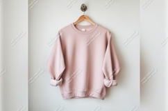 Pink Sweatshirt On Hanger Tshirt Mockup Product Image 1