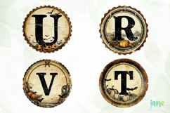Retro Halloween Letter Clipart Product Image 1
