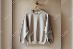 Gray Sweatshirt Hanging Mockup Tshirt Mockup Product Image 1
