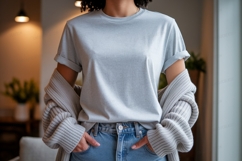 Light blue t shirt mockup image Product Image 1