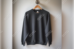 Gray Sweatshirt On Hanger Tshirt Mockup Product Image 1