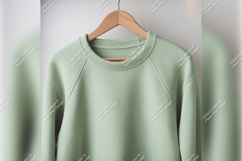 Green Tshirt Mockup On Hanger Product Image 1