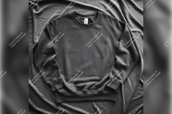 Dark Grey Tshirt Mockup Flat Lay Product Image 1