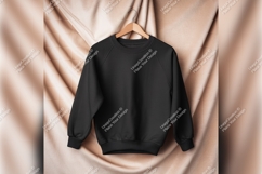 Black Tshirt Mockup On A Hanger Product Image 1