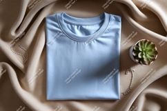 Blue t shirt soft fabric jewelry plant image Product Image 1