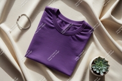 Purple t shirt bracelet succulent clothing apparel Product Image 1