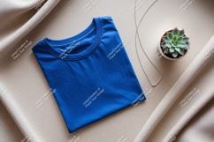Blue shirt necklace succulent plant Product Image 1
