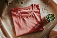 Coral shirt jewelry succulent plant Product Image 1
