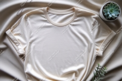 Cream t shirt succulent necklace clothing apparel Product Image 1