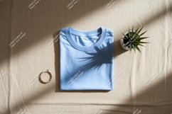 Blue T Shirt Plant Bracelet t-shirt mockup Product Image 1