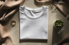 White t shirt fabric jewelry plant image Product Image 1