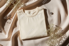 Cream t shirt jewelry dried flowers bracelet Product Image 1